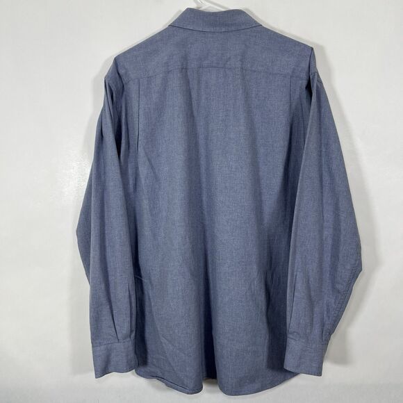 J Crew Button Up Shirt Mens Size Medium Light Blue Long Sleeve Oxford Pocket - Picture 12 of 14